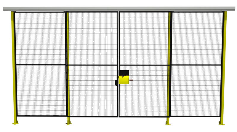 Troax Double Sliding Door With Safe Lock