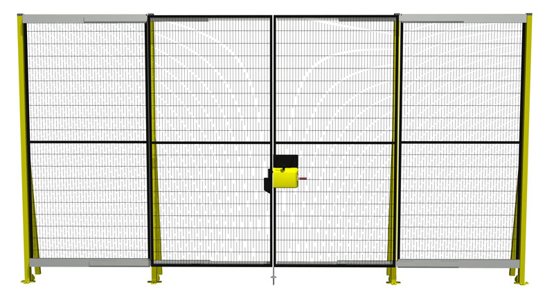 Troax Telescopic Sliding Doors With Safe Lock